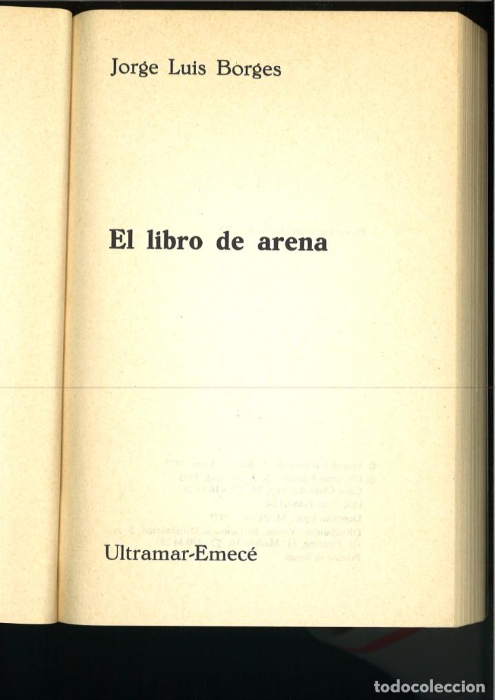 Libros: EL LIBRO DE ARENA. Jorge Luis Borges - Foto 3