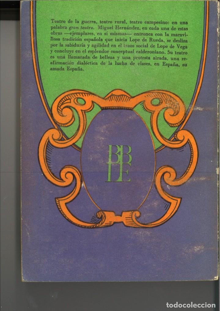 Libros: TEATRO. MIGUEL HERN&Aacute;NDEZ. - Foto 3
