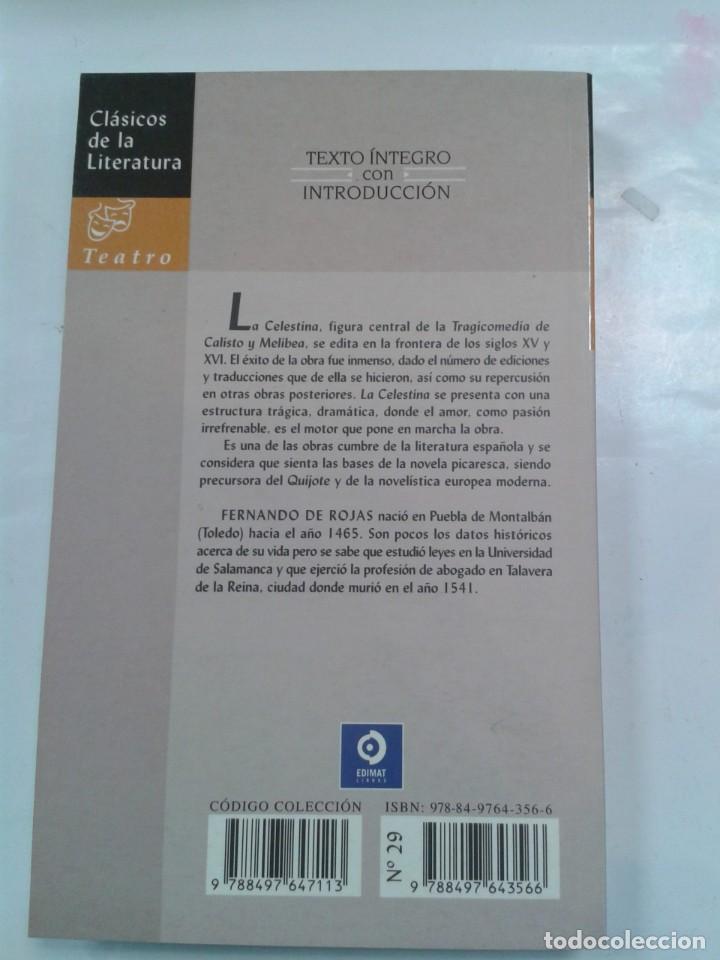 Libros: LA CELESTINA. FERNANDO DE ROJAS - Foto 2