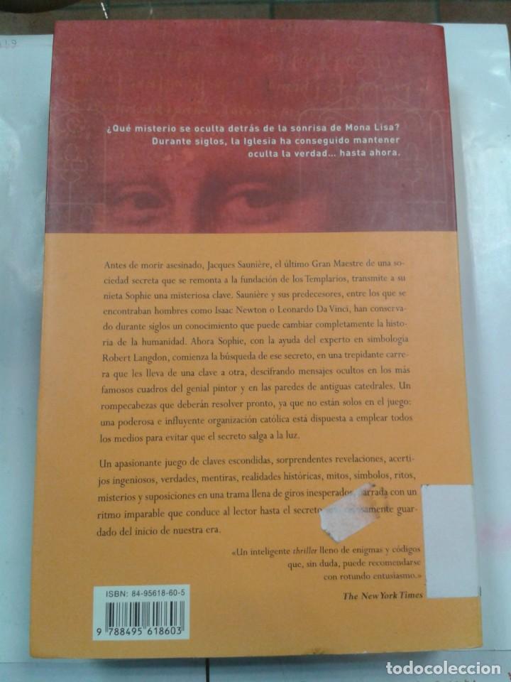 Libros: EL CODIGO DA VINCI - DAN BROWN - Foto 2