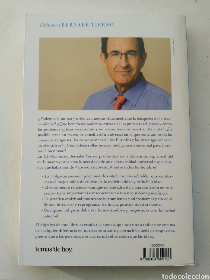 Libros: ESPIRITUAL MENTE/BERNAB&Eacute; TIERNO - Foto 3
