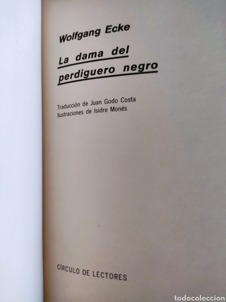 Libros: La Dama del Perdiguero Negro. Wolfgang Ecke. La Mano Negra - Foto 3