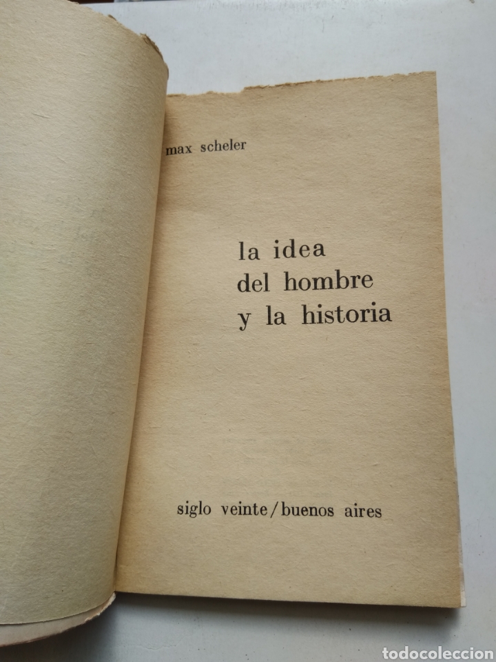 Libros: LA IDEA DEL HOMBRE Y LA HISTORIA/MAX SCHELER - Foto 2