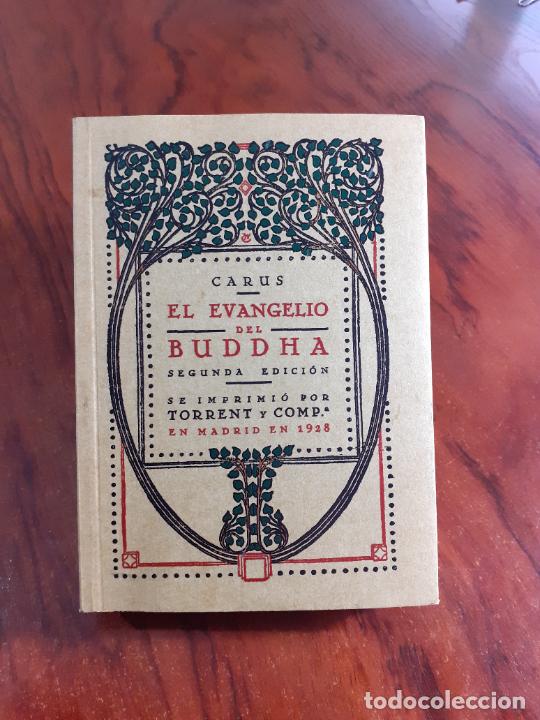 Libros: EL EVANGELIO DEL BUDDHA - BUDISMO - PABLO CARUS - Foto 1
