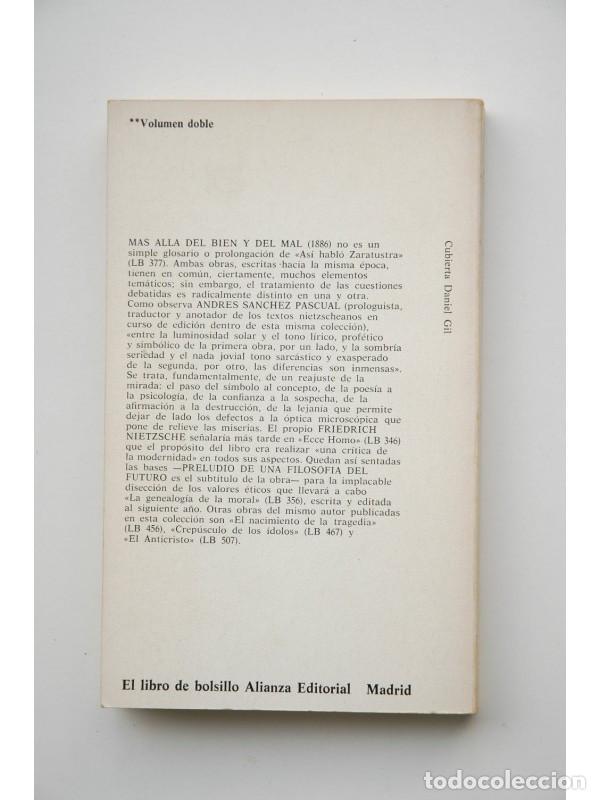 Libros: M&aacute;s all&aacute; del bien y del mal - NIETZCHE, Friedrich - Foto 2