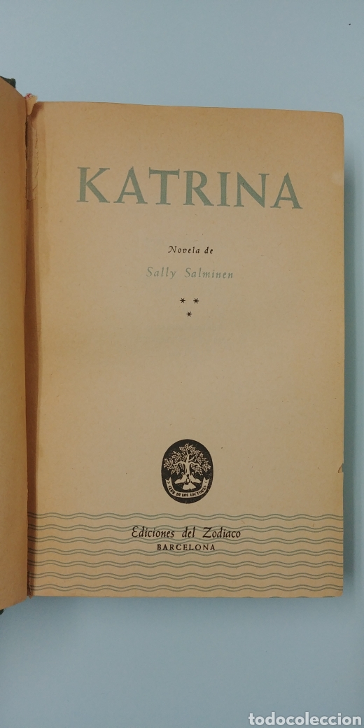 Libros: Katrina . Sally Salmiren. 1955 - Foto 1