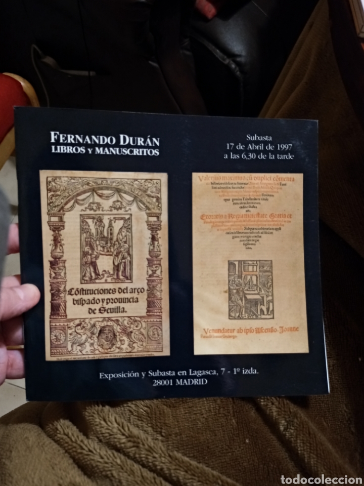 Libros: Fernando Duran. Libros y Manuscritos. Subasta 17 abril de 1997 - Foto 1