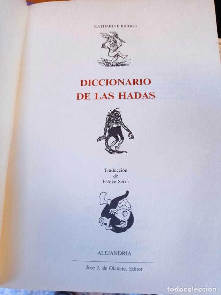Libros: Diccionario de las hadas, Katherine Briggs. Ola&ntilde;eta, 1992. - Foto 2