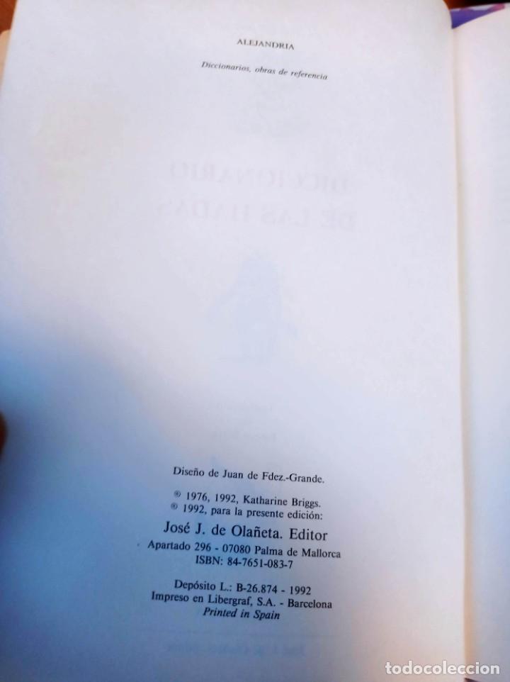 Libros: Diccionario de las hadas, Katherine Briggs. Ola&ntilde;eta, 1992. - Foto 3