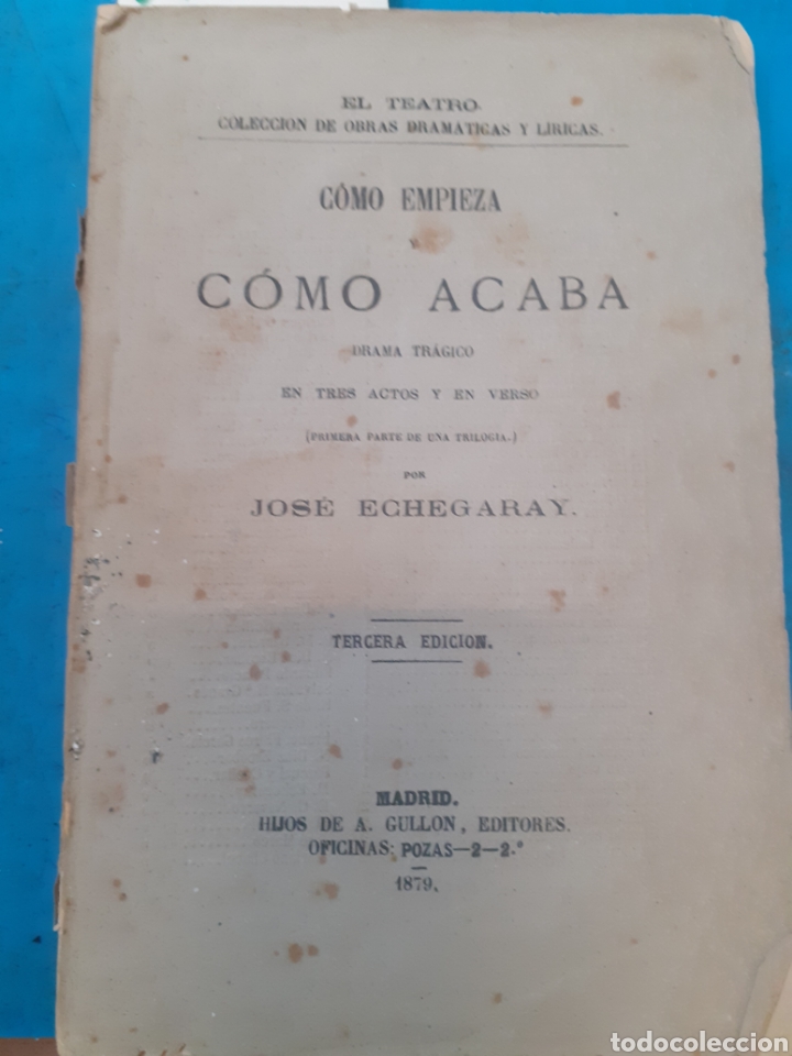 Libros: COMO EMPIEZA Y COMO ACABA - ECHEGARAY, Jos&eacute; - Foto 1