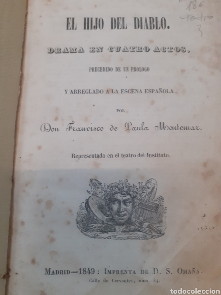 Libros: EL HIJO DEL DIABLO - MONTEMAR, Fco de Paula - Foto 1