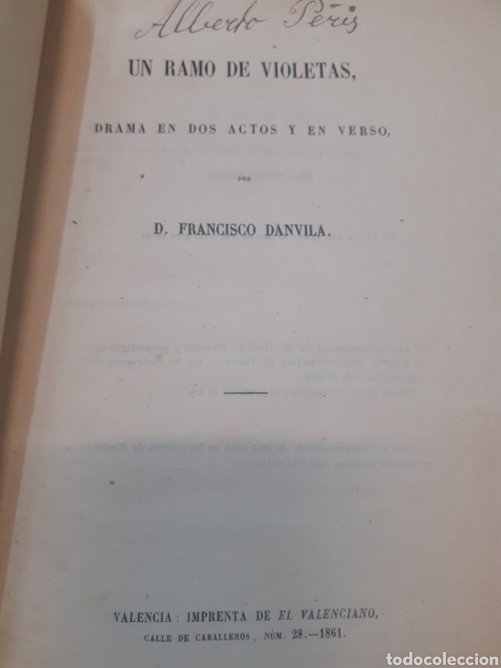Libros: UN RAMO DE VIOLETAS - DANVILA, Francisco - Foto 2