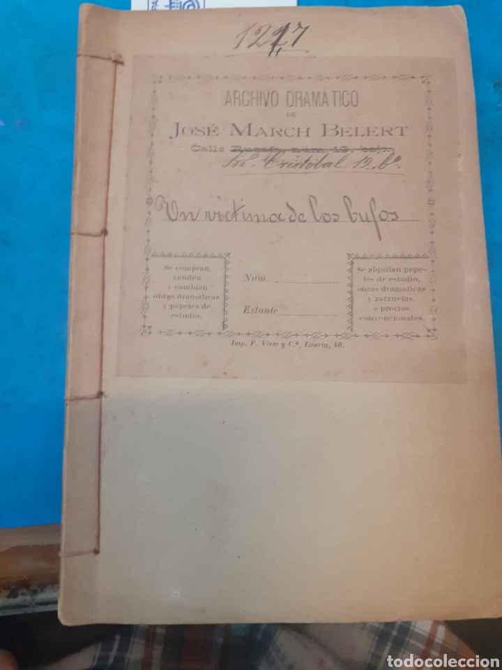 Libros: UN VICTIMA DE LOS BUFOS - ALFONSO, Salvador - Foto 4