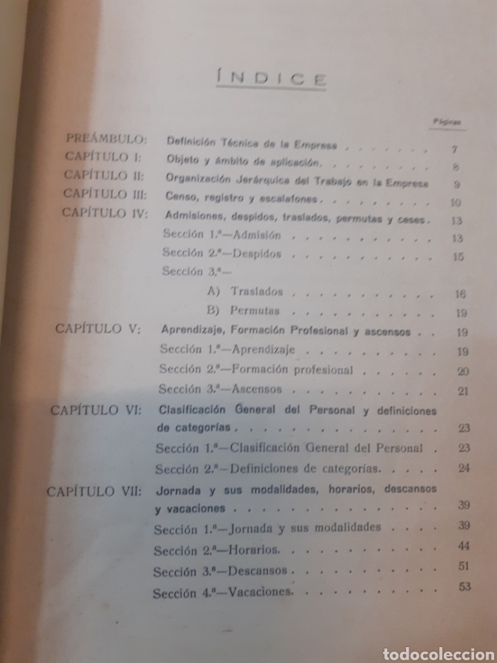 Libros: COMPA&Ntilde;&Iacute;A ESPA&Ntilde;OLA DE MINAS DE RIO TINTO S. A. - REGLAMENTO DE REGIMEN INTERIOR - Foto 4