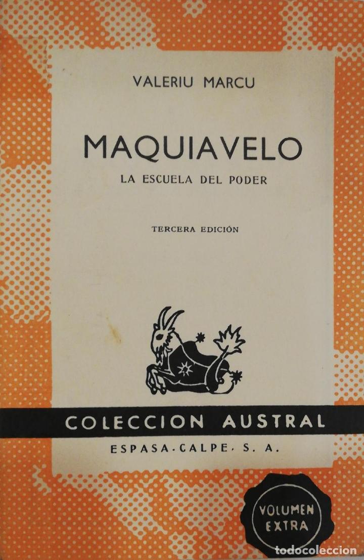 Libros: MARCU, Valeriu. - Maquiavelo. La escuela del poder. - Foto 2