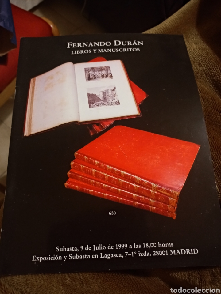Libros: Fernando Duran. Libros y Manuscritos. 9 julio 1999 - Foto 1