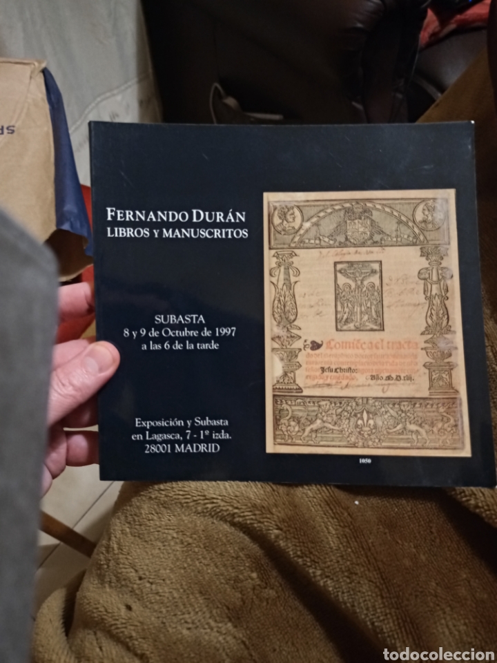 Libros: Fernando Duran. Libros y Manuscritos. 8 de octubre de 1997 - Foto 1