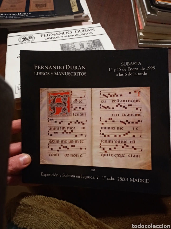 Libros: Fernando Duran. Libros y Manuscritos. 14 de enero de 1998 - Foto 1