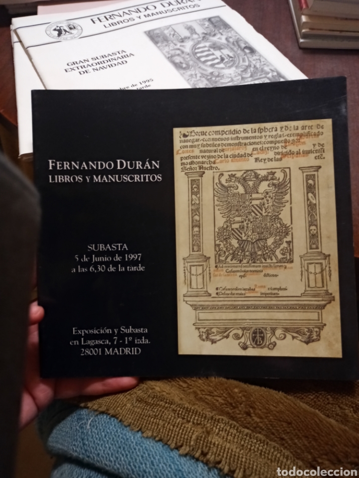 Libros: Fernando Duran. Libros y Manuscritos. 5 de junio de 1997 - Foto 1