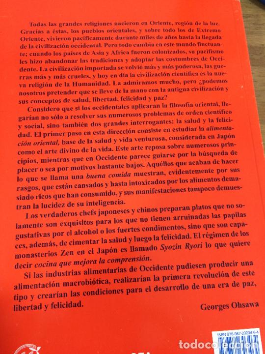 Libros: MACROBI&Oacute;TICA ZEN. GEORGES OSAWA. - Foto 2