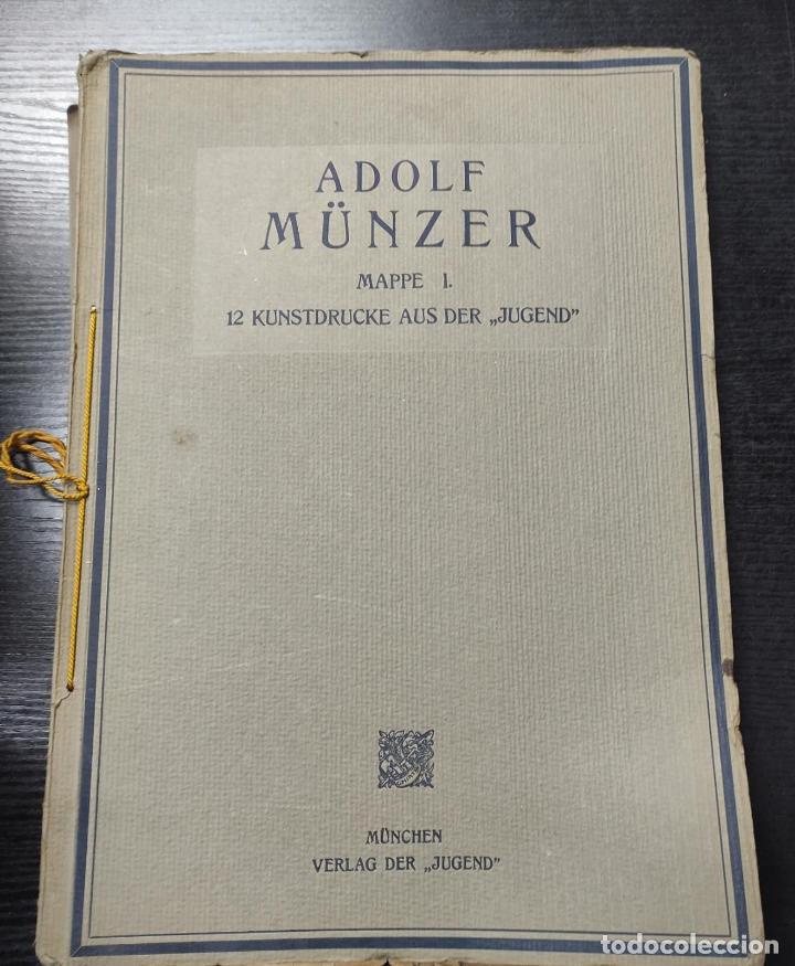 Libros: ADOLF MUNZER. MAPPE I. 12 KUNSTDRUCKE AUS DER JUGEND - VARIOS - Foto 4