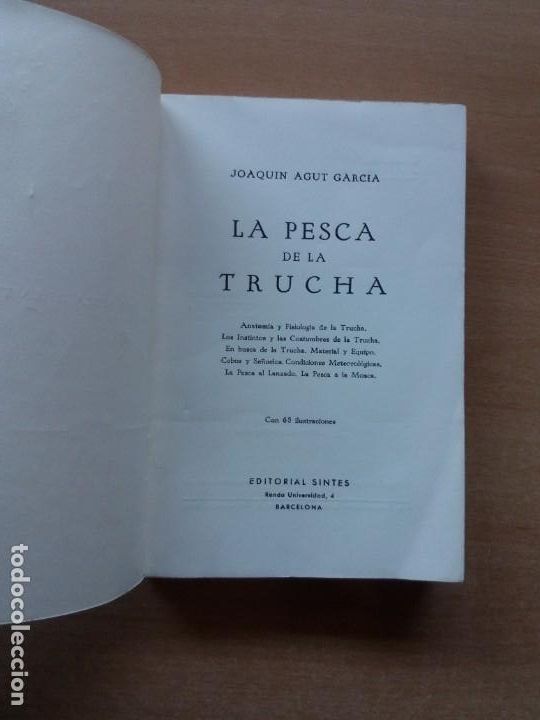 Libros: LA PESCA DE LA TRUCHA. J. AGUT. EDITORIAL SINTES - Foto 4