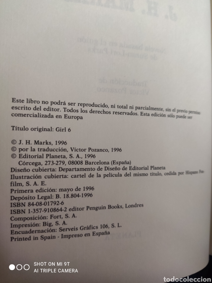 Libros: Girl 6. J. H. Marks. SPIKE LEE - Foto 3
