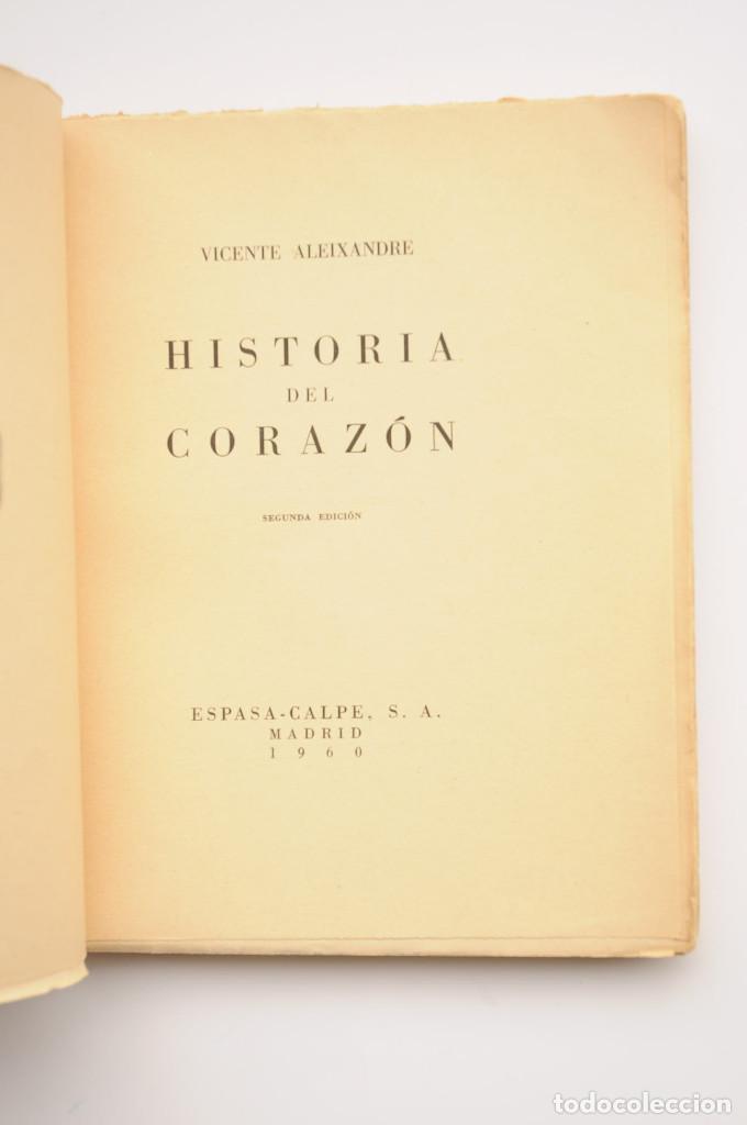 Libros: Historia del coraz&oacute;n - ALEIXANDRE, Vicente - Foto 2