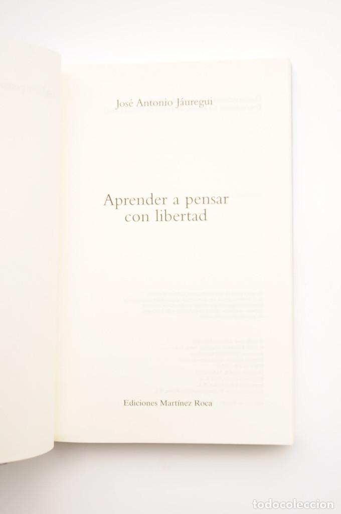 Libros: Aprender a pensar - JA&Uacute;REGUI, Jos&eacute; Antonio - Foto 2