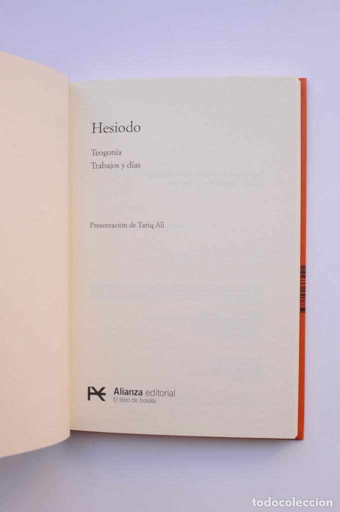 Libros: Teogon&iacute;a. Trabajos y d&iacute;as - HES&Iacute;ODO - Foto 2