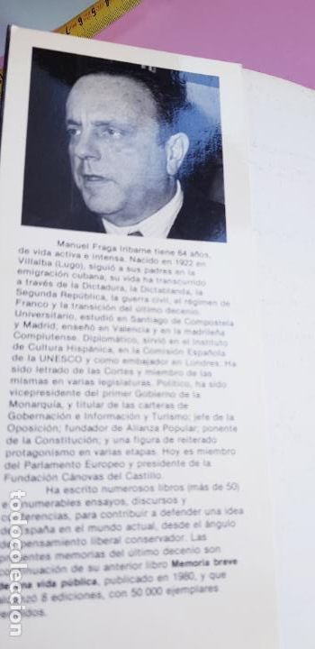 Libros: libro-en busca del tiempo perdido-MANUEL FRAGA IRIBARNE- - Foto 7