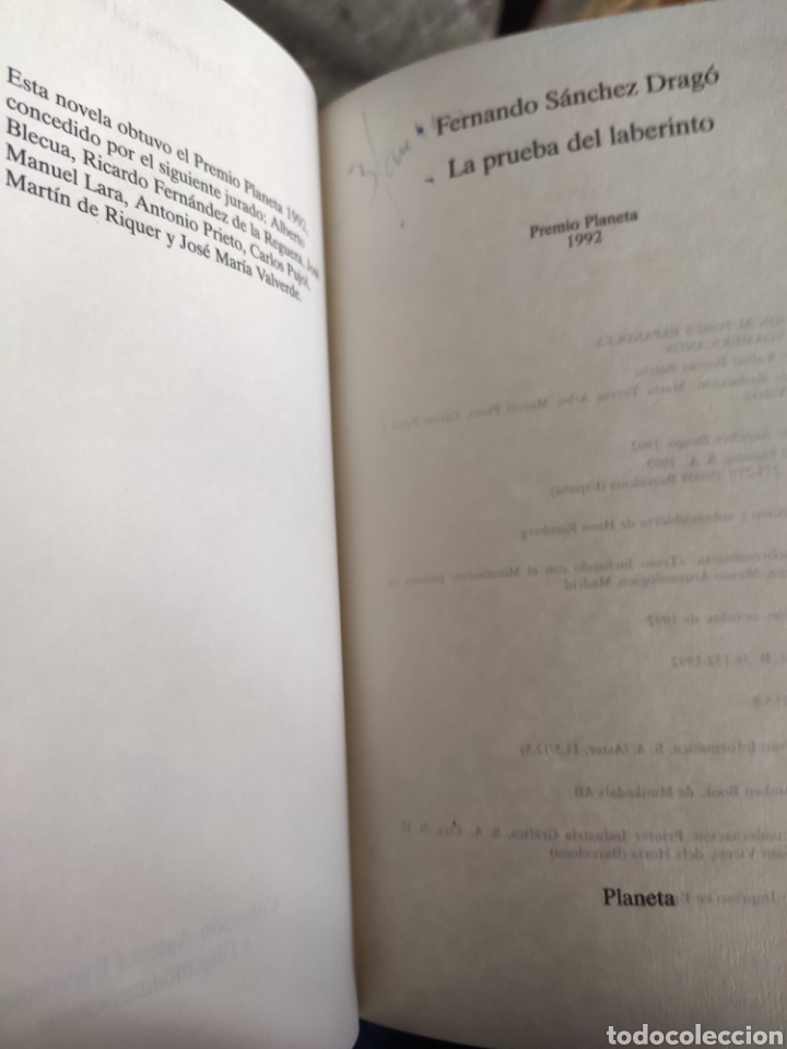 Libros: La Prueba del Laberinto. Fernando S&aacute;nchez Drag&oacute; - Foto 3