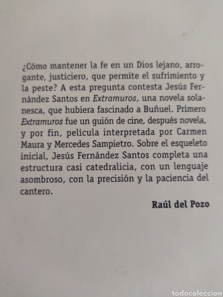 Libros: Extramuros. Jes&uacute;s Fern&aacute;ndez Santos - Foto 2