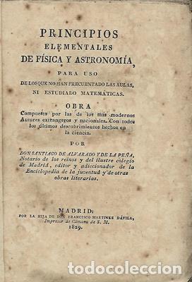 Libros: Principios elementales de f&iacute;sica y astronom&iacute;a para uso de los que no han frecuentado las aulas, ni e