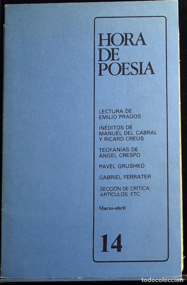Libros: Hora de poes&iacute;a. N&deg; 14 - Lentini, Javier [editor] - Foto 1