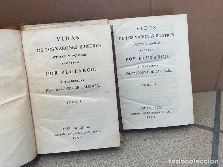 Libros: VIDAS DE LOS VARONES ILUSTRES GRIEGOS Y ROMANOS. - PLUTARCO. - Foto 1