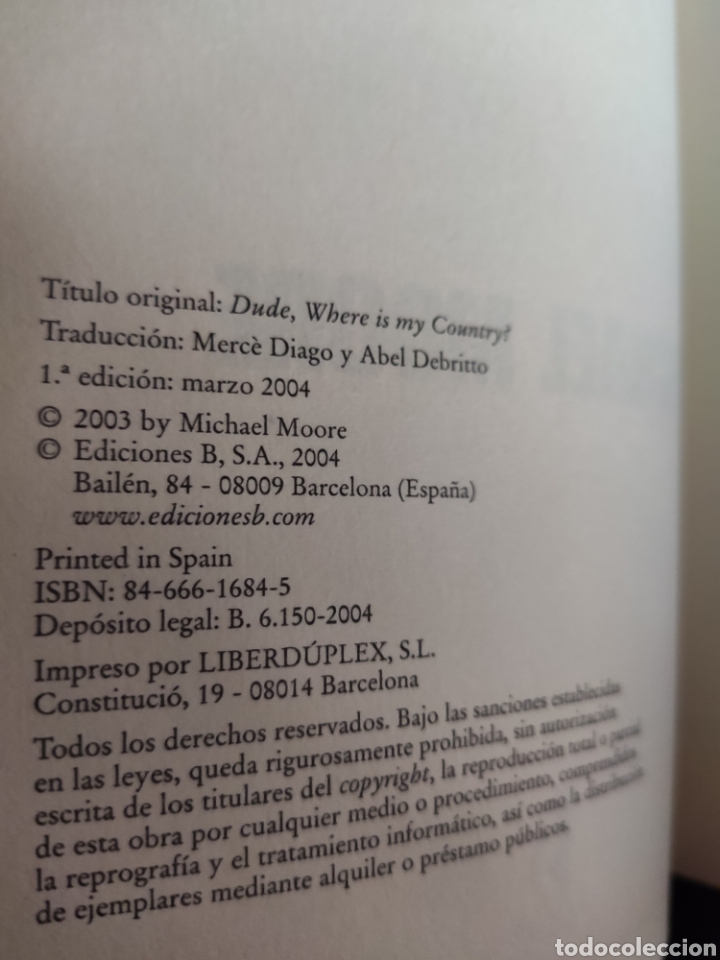 Libros: Que han hecho con mi Pa&iacute;s, T&iacute;o. Michael Moore - Foto 3