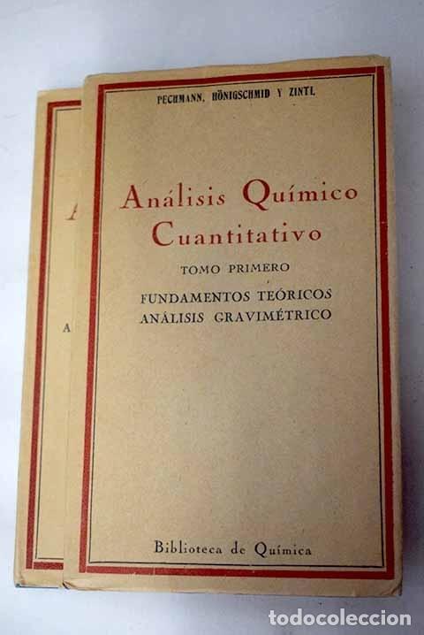 Libros: An&aacute;lisis qu&iacute;mico cuantitativo.- Pechmann - Foto 1