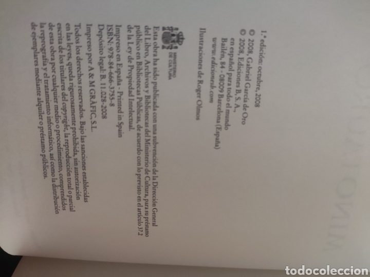 Libros: Minotauro. Gabriel Garc&iacute;a de Oro - Foto 3