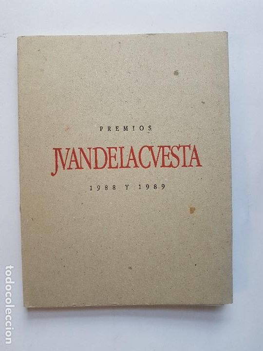 Libros: PREMIOS JUAN DE LA CUESTA, (1988 Y 1989.) - Foto 1