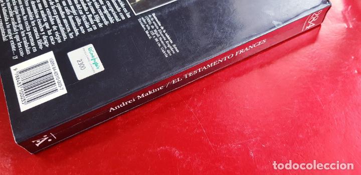 Libros: LIBRO-EL TESTAMENTO FRANC&Eacute;S-ANDR&Eacute; MAKINE-TUSQUETS - Foto 2