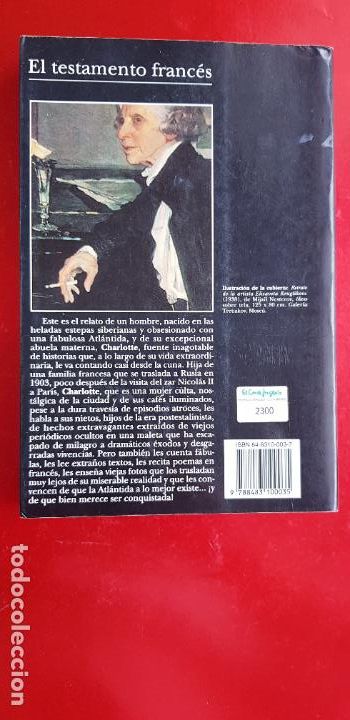 Libros: LIBRO-EL TESTAMENTO FRANC&Eacute;S-ANDR&Eacute; MAKINE-TUSQUETS - Foto 7