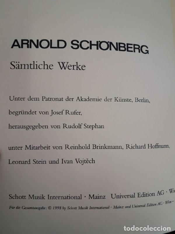 Libros: Arnold Sch&ouml;nberg- S&auml;mtliche Werke. - Foto 3