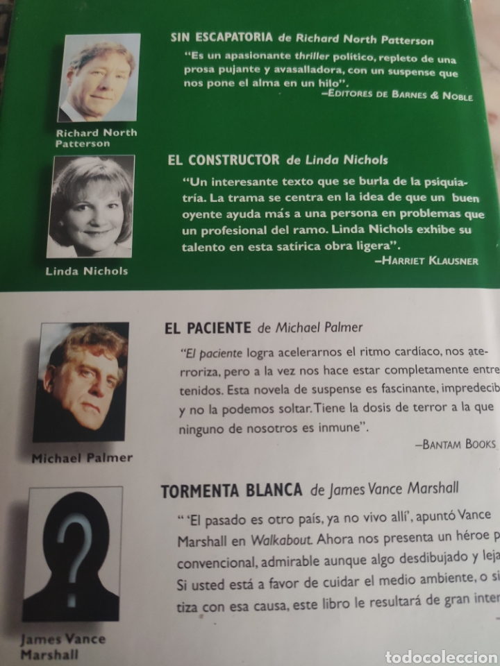 Libros: Libros Selectos. Sin Escapatoria. El Paciente. Tormenta Blanca. El Constructor - Foto 2