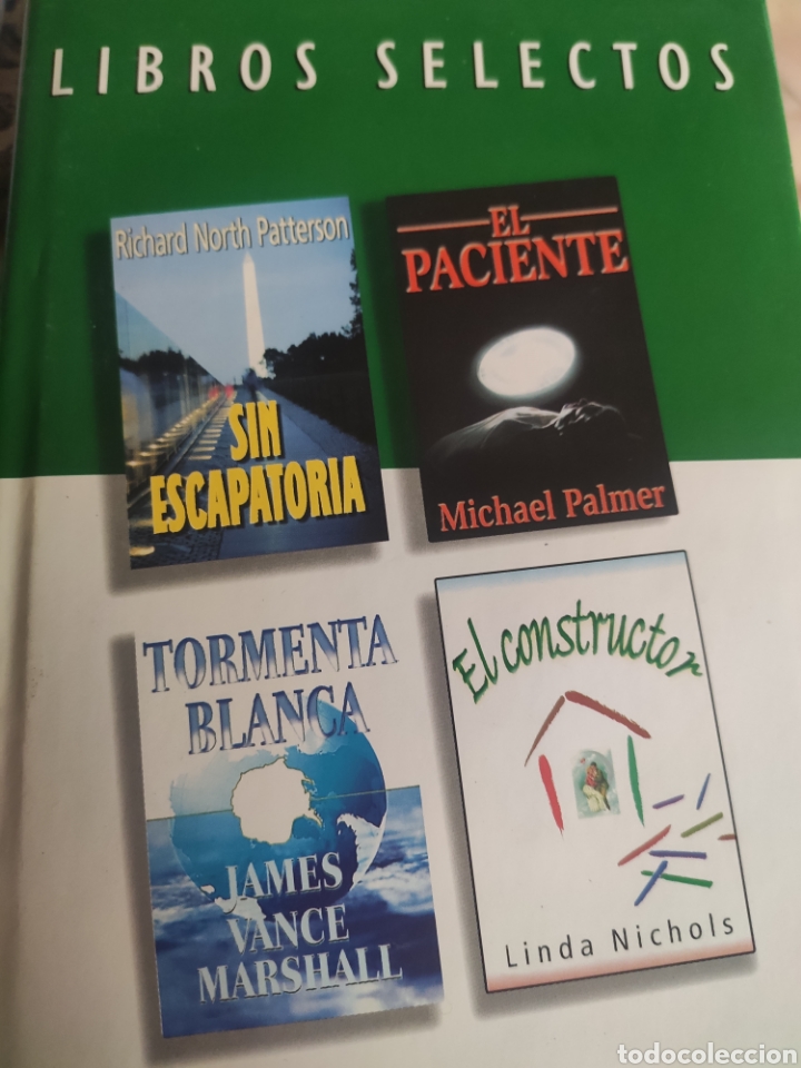 Libros: Libros Selectos. Sin Escapatoria. El Paciente. Tormenta Blanca. El Constructor - Foto 1