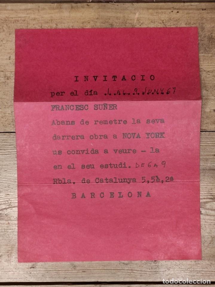 books: Francesc Su&ntilde;er. Invitacio. ...obra a Nova York... -