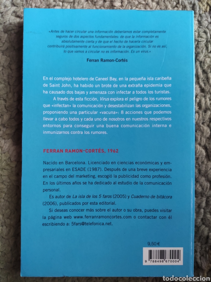 Libros: Virus. Ferran Ram&oacute;n Cort&eacute;s - Foto 2