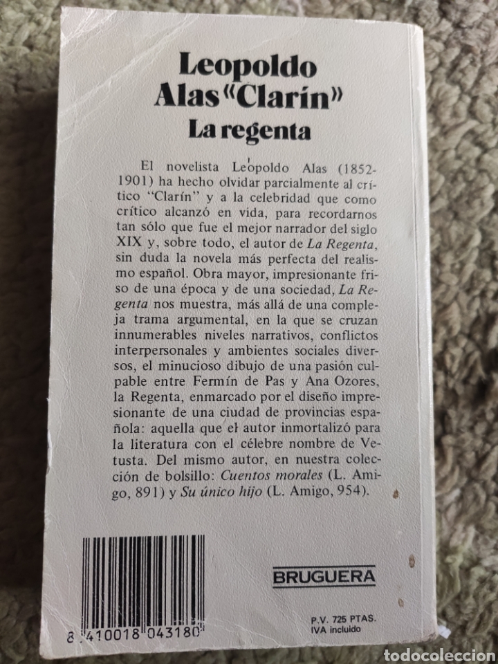 Libros: La Regenta. Leopoldo Alas Clar&iacute;n. Libro Amigo - Foto 2