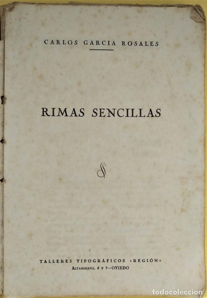 Libri di seconda mano: Rimas Sencillas. - Garc&iacute;a Rosales, Carlos.