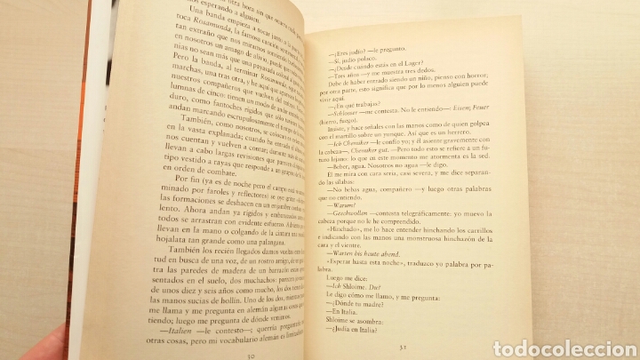 Libros: Si esto es un hombre. Primo Levi. El Aleph, 2003. - Foto 7
